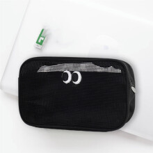 Fournitures scolaires à moins de 1 $ZKCCNUK Trousse de maquillage en filet grande capacité avec de jolis grands yeux, sac de rangement pour