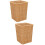 Woven wastebasket multipurpose bathroom trash can 2 pcs 6