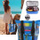 HeSaYep picnic bag blue mesh tote oversized 2