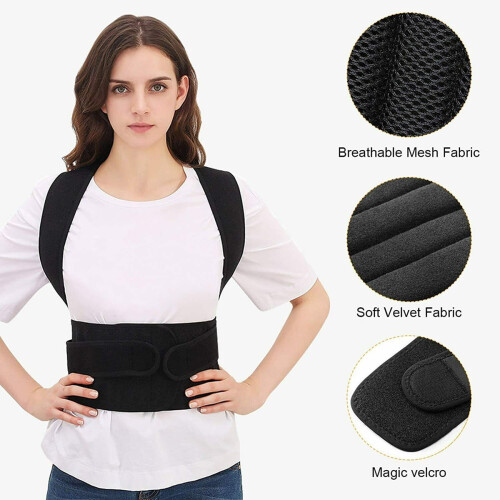 Morease Back Support Belt Black Neoprene Nylon S-XXL 1