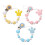 HEMOTON silicone baby pacifier clips set 3 pcs 4