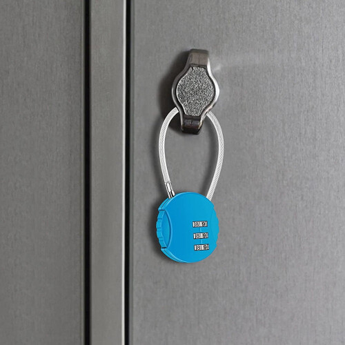 3-Digit Combination Padlock Outdoor Waterproof 2 Pack 2