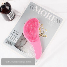 (06 18.5cm) Massage Hair Brush Comb Plastic Barber Comb Black Thickened Hair Cutting Comb Men's And Women's Styling Tools Home Supplies