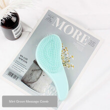 (04 18.5cm) Massage Hair Brush Comb Plastic Barber Comb Black Thickened Hair Cutting Comb Men's And Women's Styling Tools Home Supplies
