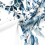 Shower Curtain Blue Floral Eucalyptus 36x72 in 2