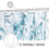 Shower Curtain Blue Floral Eucalyptus 36x72 5