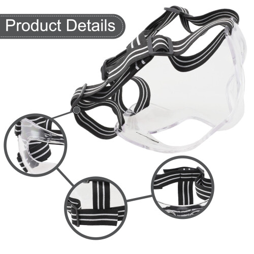 Basketball nose guard protective adjustable clear with pad 1