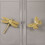Brass drawer pull knob gold 2 pcs 8