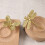 Brass drawer pull knob gold 2 pcs 7