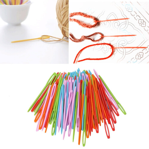 Plastic Tapestry Needles 7cm 100 pcs 1