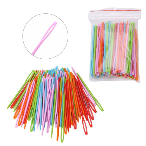 Plastic Tapestry Needles 7cm 100 pcs 2