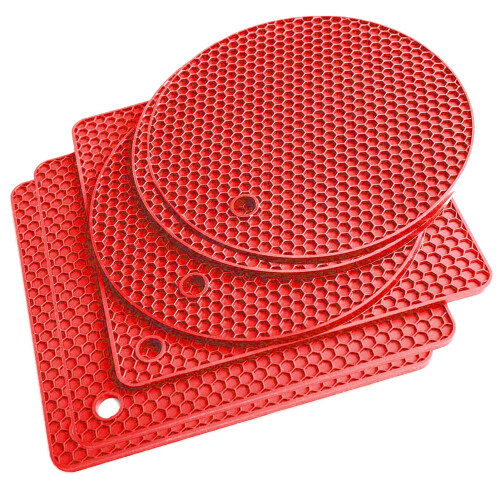 Limei silicone trivet mats heat resistant 6 pack 1