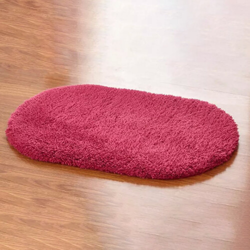 Limei bathroom rug microfiber oval 23.6x15.9 in 1