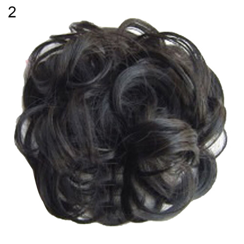 Limei curly wavy synthetic chignon hairpiece 1 piece 2