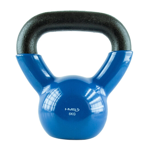 6 kg Gusseisen-Kettlebell - Blau