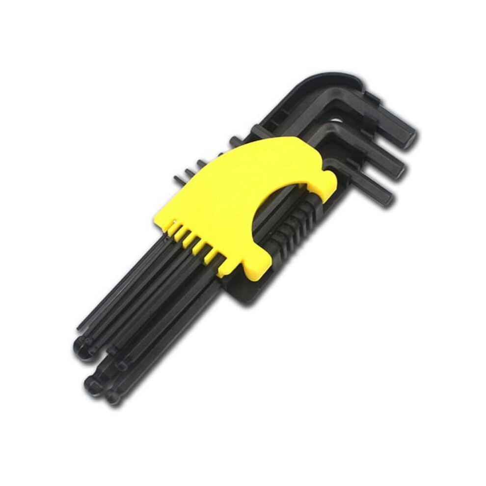 Hex Wrench Set 9-Piece Metric And Imperial 393040972278