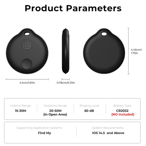 Smart Anti-Lost Bluetooth Tracker for iOS Key or Pet 1pc 1