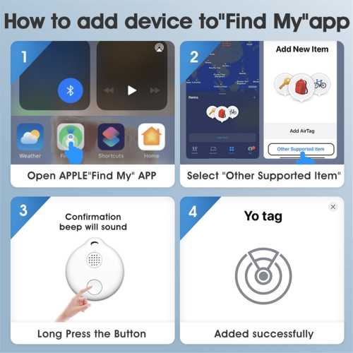 Smart Anti-Lost Bluetooth Tracker for iOS Key or Pet 1pc 2