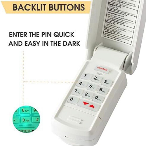 BX 37332R Garage Door Opener with IntelliCode Keyboard 2