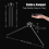 Mini metal tripod for cameras and projectors 2-pack 3