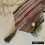 Red table runner 16x90 inch silk abstract modern pattern 7