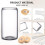 Glass Cups with Lids and Straws 16 oz 8 pcs 5