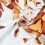 Orange eucalyptus shower curtain with hooks 72x72 2