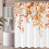 Orange eucalyptus shower curtain with hooks 72x72 6