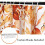 Orange eucalyptus shower curtain with hooks 72x72 5