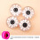 LED Light-Up Roller Skate Wheels with Bearings 4pcs 2