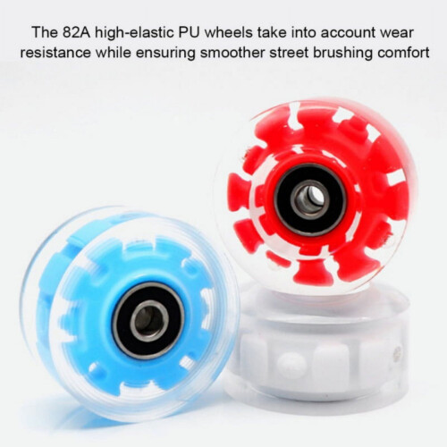 LED Light-Up Roller Skate Wheels with Bearings 4pcs 2