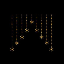 Premier - FlexiBrights Snowflake V Curtain With 267 LEDs Warm White - 1.2m