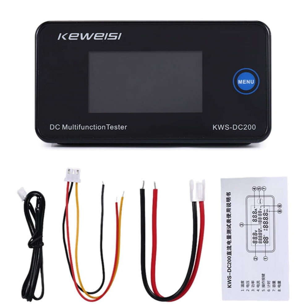 Keweisi Dc Voltmeter Ammeter 0-200V 10A 946140668390