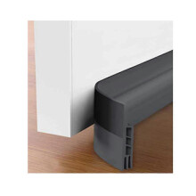 (Grey) 2x Under Door Sweep Weather Stripping Door Draft Stopper Blocker Strong Adhesive
