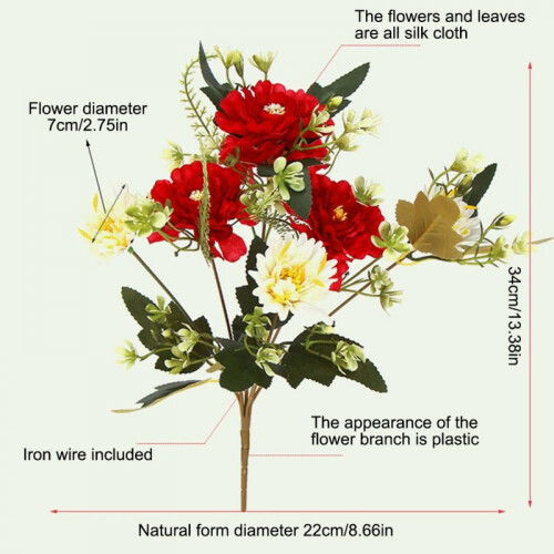 Artificial Flower Bouquet Wedding Decoration 1 Piece 1