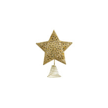 Mini Star Tree Topper Gold Metal 12cm x 16cm