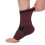 Ankle Sleeve Compression Support 3D Knit Red Black 1 Pc 2