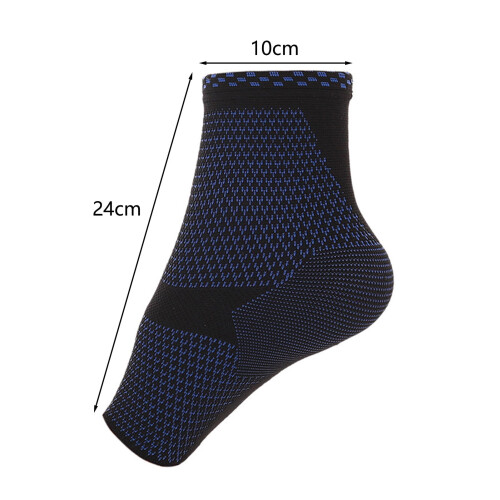 Ankle Sleeve Compression Support 3D Knit Red Black 1 Pc 2