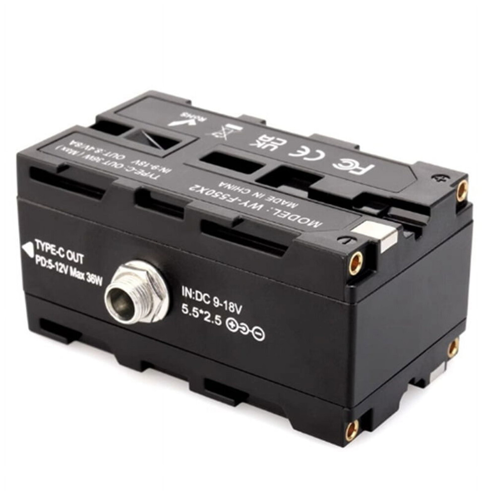 Dc Dummy Battery Adapter For Np-F970 Cameras Black 946140676678