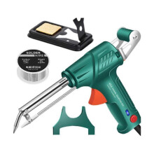 (US Plug, 110V 3-piece set) Multi-Function Soldering Iron Soldering Gun, 60W External Heating Soldering Gun