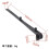 Universal Gutter Brush Clips Black Plastic 20 pcs 150 mm 2