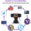 LINKPAL USB webcam 1080P HD 2MP with autofocus and 3