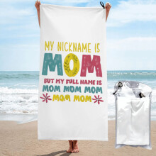 Mon surnom est Maman, mais mon nom est Maman. Serviette de plage Maman, serviette de bain en microfibre, couverture de plage douce pour la plage, la