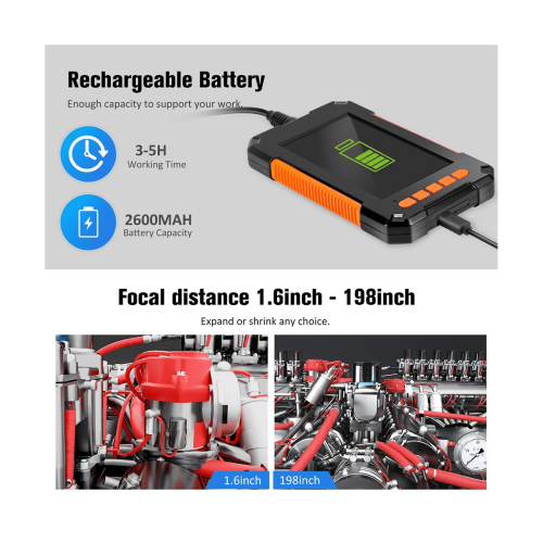 Borescope 1080P IPS 4.3-inch Single Lens 2M IP68 1