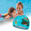 Kids Swim Caps Light Blue Nylon 4 Pcs 3