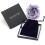 Amethyst and Black Obsidian Hexagonal Pendant Necklace 7