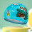 Kids Swim Caps Light Blue Nylon 4 Pcs 5
