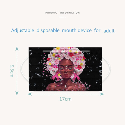 Floral Face Masks 3-Ply Disposable 50 Pack 2