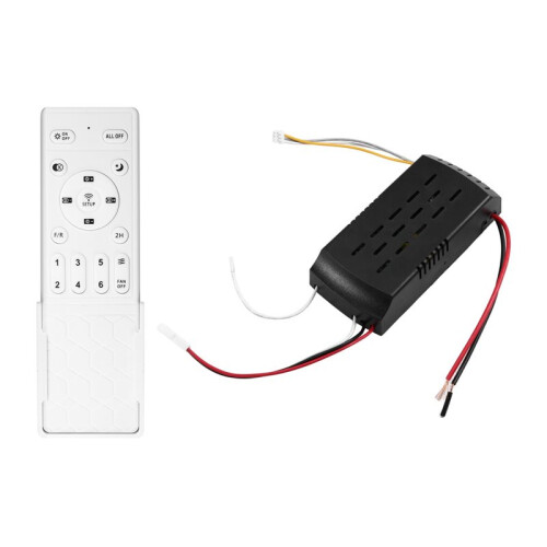 2X Ceiling Fan Light Controller 24V 30W Inverter Motor AC220V Stepless Dimming Temperature 433 2