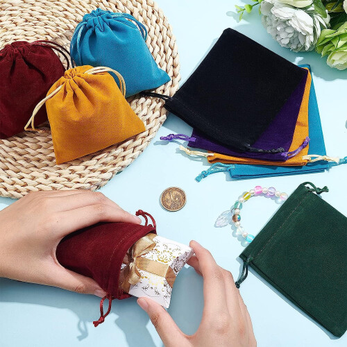 Velvet Jewelry Bags Drawstring 24pcs 1